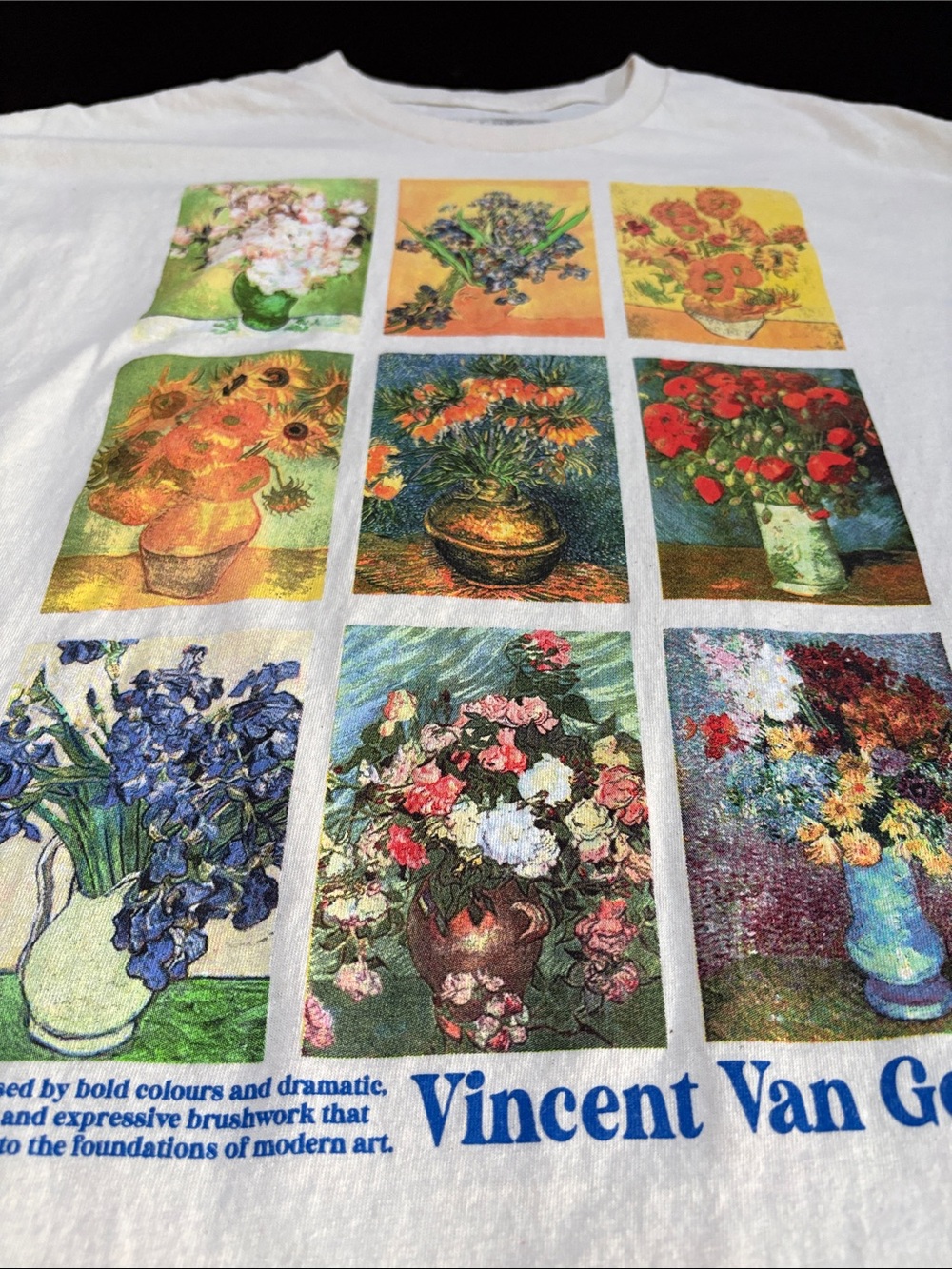 Vincent Van Gogh Art Shirt - Flower Still Life Collection- Like New - Picture 3 of 5